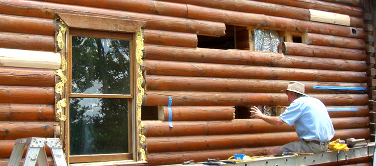 Log Home Repair Rockdale County, Georgia