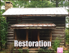 Historic Log Cabin Restoration  Rockdale County, Georgia